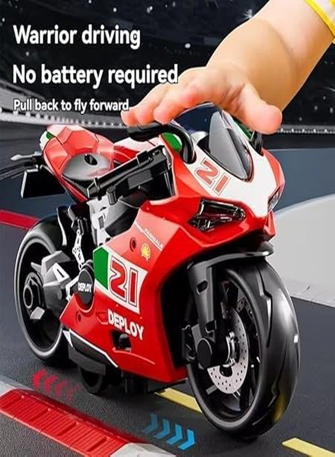 Crazy Buy Mini Sports Motorcycle Toy 1:14 Scale Pull Back Diecast Alloy Sports Motorcycle Toy Bike Simulation Model for Boys Gifts Toys for Kids [ Color As Per Stock ] - Image 3